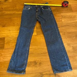 Halogen straight leg button fly sz 6 long